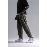 Superbluemexico Erkek Basic Baggy Havuç Haki Şalvar Pantolon