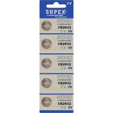 Supex CR2032 5'li 3 V Lithium Blister Pil