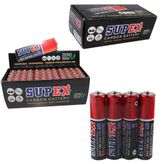 Supex R03 1.5 Volt Çinko Karbon AAA İnce Kalem Pil 60'lı Kalem Pil
