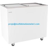 Sürgü Camlı Muhafaza Dolabı
