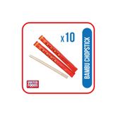 SUSHİSEPETİ Bambu Chopstick 10 Çift 24 Cm