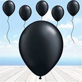 SüSLe Bebek ve Parti Siyah Balon, 10 Adet