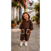 Süslüm Kids Kız Çocuk Gabardin Tulum