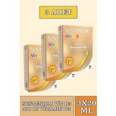 Sustenium Vitamin D3 400 IU 3x20 ml Sprey