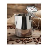 Süt Potu Pitcher 350 ml Paslanmaz Çelik + Analog Termometre Seti - 0,5 ml
