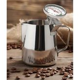 Süt Potu Pitcher 500 Ml Paslanmaz Çelik + Analog Termometre Seti