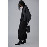Suud Collection Antrasit Mana Oversize Yün Triko Hırka - 40