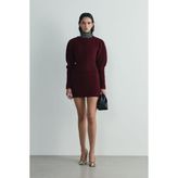 Suud Collection Bordo Lucy Triko Mini Etek - 38