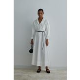 Suud Collection Ekru Day Poplin Kloş Etek