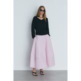 Suud Collection Pembe Mila Poplin Balon Etek