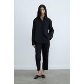 Suud Collection Siyah Page Oversize Gömlek, Kadın, 36 Beden