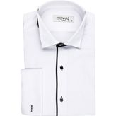 Süvari Ata Yaka Slim Fit Gömlek - Siyah