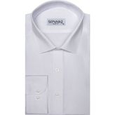 Süvari Classics Slim Fit Dar Kalıp Cepsiz Gömlek - Beyaz