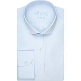 Süvari Classics Slim Fit Dar Kalıp Cepsiz Gömlek - Soluk Mavi