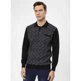 Suvari Polo Yaka Regular Fit Armurlu Siyah Erkek Kazak Tr2013700284