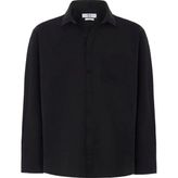 Süvari Siyah Regular Klasik Yaka Casual Gömlek - 4XL
