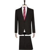 Süvari Siyah Slim Fit Takım Elbise - 44 / 6