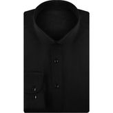 Süvari Slim Fit Siyah Erkek Gömlek - XL
