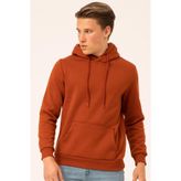 Süvari Turuncu Kapüşonlu Erkek Sweatshirt