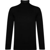 Süvari Yarım Balıkçı Yaka Lacivert Erkek Triko Kazak - 2XL - Siyah