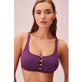 Suwen Detaylı Dokulu Bralet Bikini Üst