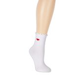Suwen Frill Heart Midi Soket Çorap