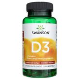 Swanson Vitamin D3 Bone And Immune Highest Potency 5,000 Iu 250 Softge