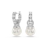 Swarovski 5691716 Matrix Pe Pearl White-Rhs Küpe