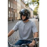 Sway SW 765 Gloss Nardo Gri Çenesiz Motosiklet Kaskı