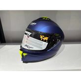 Sway SW-865 Mat Mavi Güneş Gözlüklü Kask