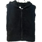 Sweet's Collection Unisex Genç Çocuk Kapüşonlu Welsoft Peluş Yelek - 11 - 12 Yaş - 5-Siyah