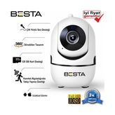 Sylar 2mp 1080P Hareket Sensörlü 360 Derece Kablosuz Güvenlik Kamerası 128 GB Sd Kart Dahil