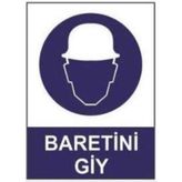 Sym STW011 Baretini Giy Uyarı Levhası