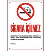 Sym STW023 Sigara İçilmez Uyarı Levhası