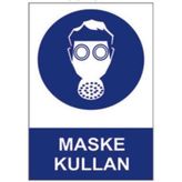 Sym STW057 Maske Kullan Uyarı Levhası
