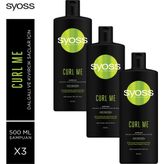 Syoss Curl Me Şampuan 500 ml x 3 Adet