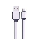 Syrox C63 Yassı 2.0A 1.2 mt Beyaz Micro USB Şarj ve USB Data Kablosu