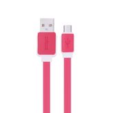 Syrox C63 Yassı 2.0A 1.2 mt Kırmızı Micro USB Şarj ve USB Data Kablosu
