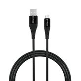 Syrox C89 2.0A 1 mt Micro USB Metal Siyah Data Şarj Kablosu