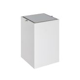 System BANYO ÇÖP KOVASI 4 L - BEYAZ/KROM RENK