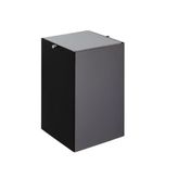 System BANYO ÇÖP KOVASI 4 L - SİYAH/KROM RENK