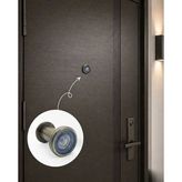 System Kapı Dürbünü Antik Sarı Renk (DV100 ABM)
