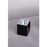 System Tezgah Üstü Mat Siyah-Krom Pamukluk 80X80Mm