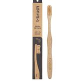 T-Brush Krem Renk Bambu Orta Sert Diş Fırçası