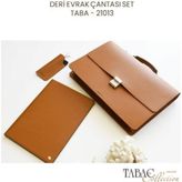 Tabac DERİ EVRAK ÇANTASI set- TABA - 21013