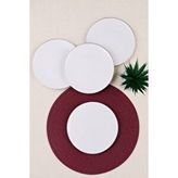 tabakevi Tabak Evi Porselen Chic Platin Yaldızlı Pasta Tabağı 20,50cm 4 Lü Çok Renkli