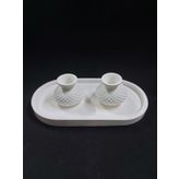 Tabaklı Vazo Seti 18x9,5cm