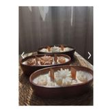 Tabakta Çicek Seti - Hediyelik Mum Seti - Beyaz