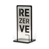 Tabela Masa Rezerve Yazısı - Gümüş
