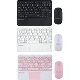 Tablet ve Telefonlar Için Türkçe Q Bluetooth Touchpad Klavye ve Mouse Set - AL3560 (Beyaz)